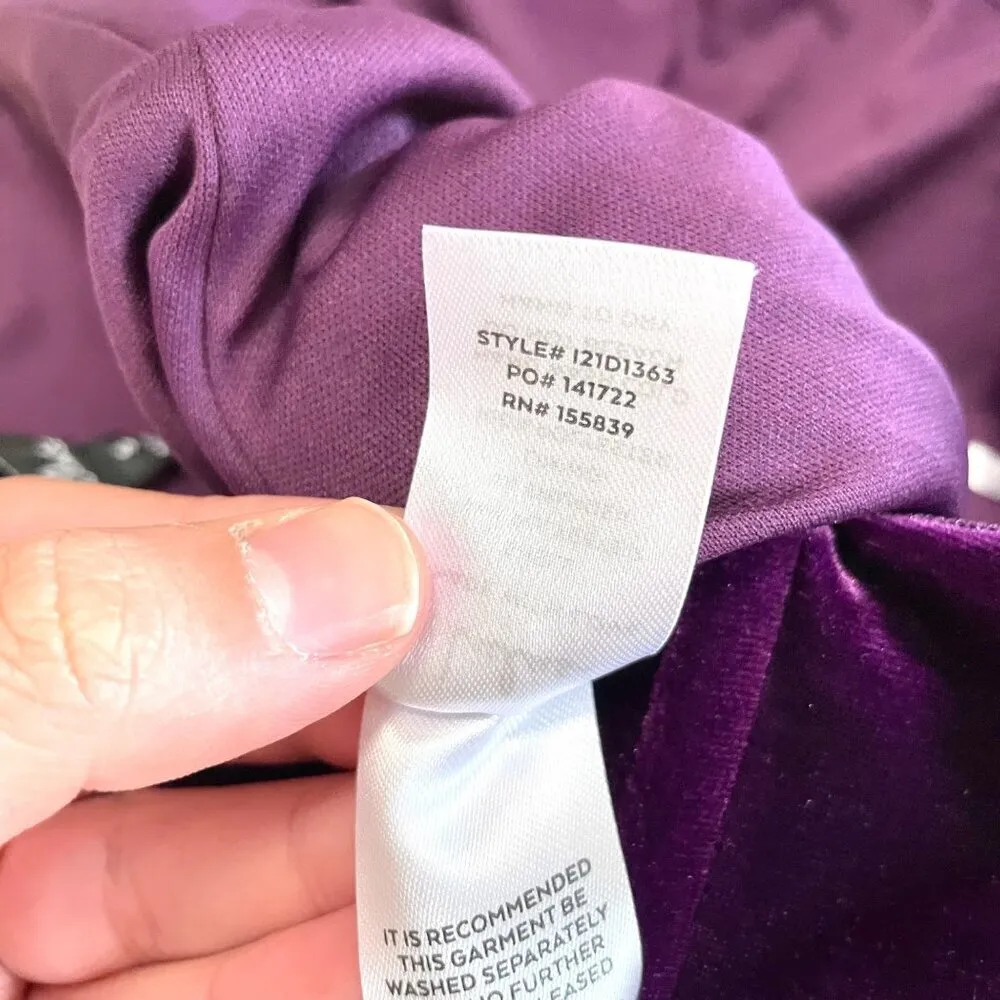 Lulus Glamorous Celebrations Dark Purple Velvet Strapless Tulip Dress Size S - Image 6