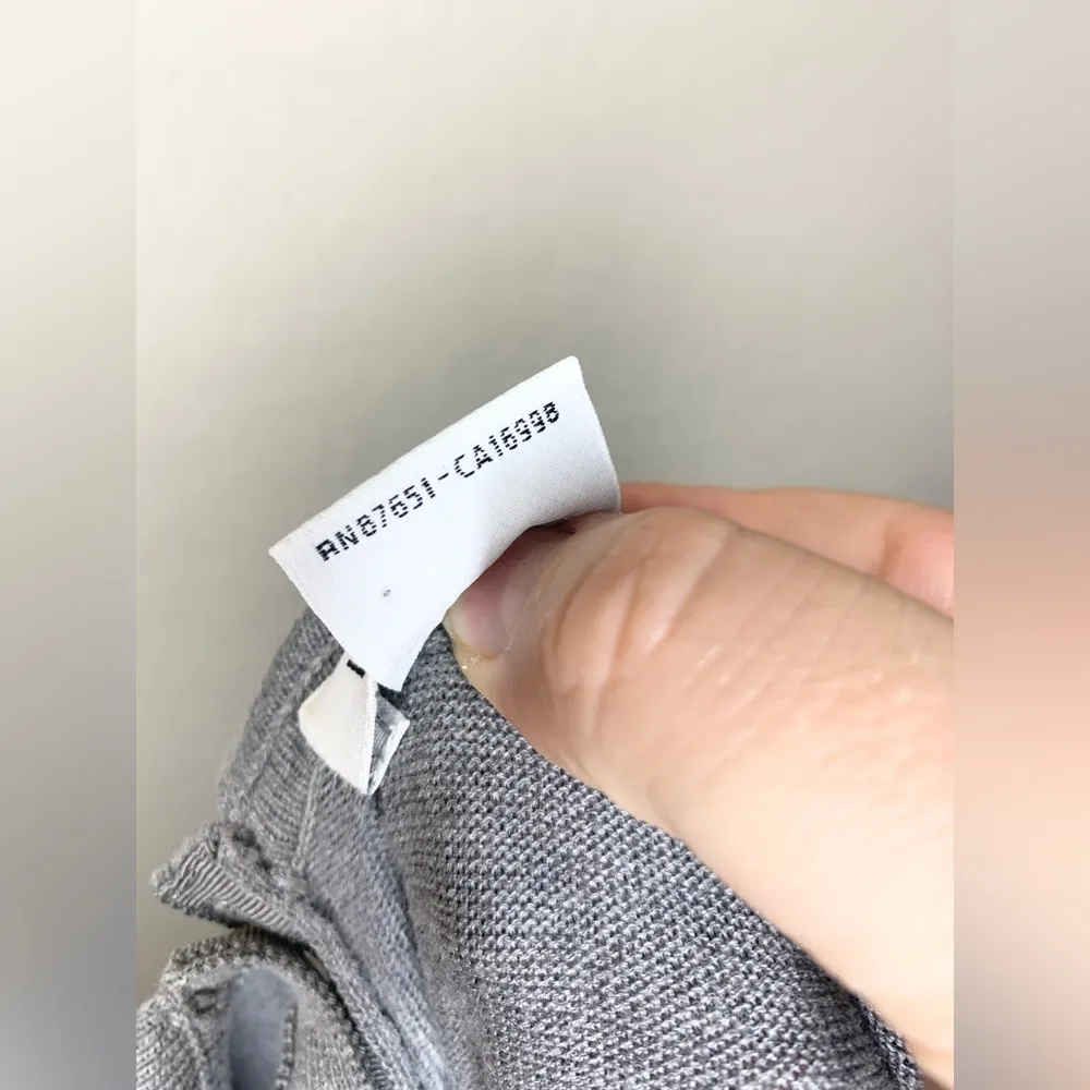 Lacoste Gray Knit Collared Button Up Back Polo Dress Size 38 - Image 8