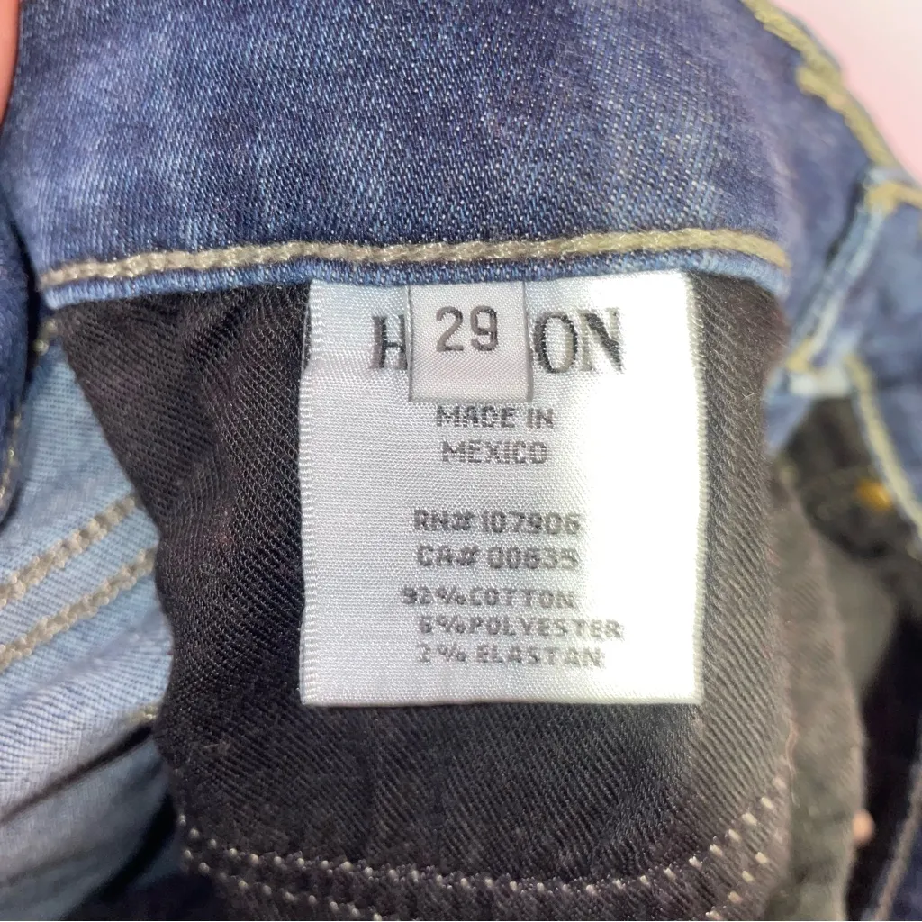 Hudson Jeans Colette Mid Rise Skinny Stretch Cascade Women Size 29 Casual Denim - Image 11