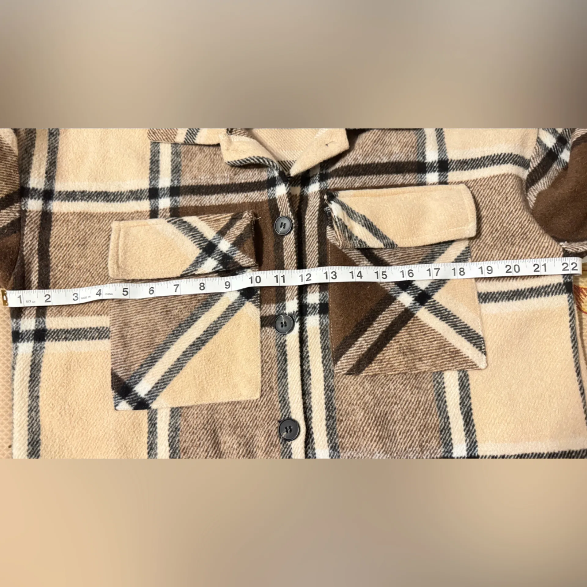 Petal & Pup Checkered Wool Blend Jacket - Image 6