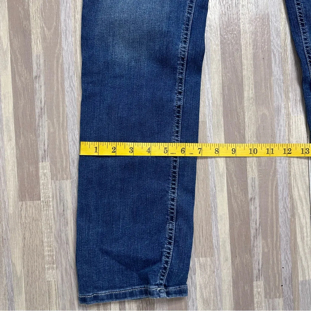 Straight Mid Rise Classic Blue Women's by M Jeans Size 4 - Image 2