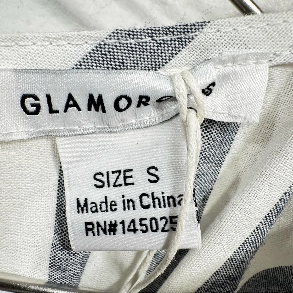 Glamorous Gray & White Striped Belted Sleeveless Dress from ModCloth Small - Image 5