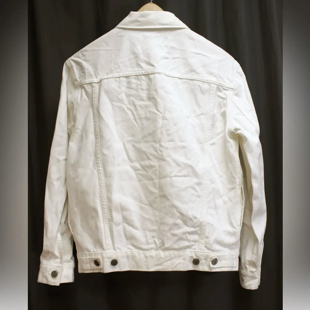 🐸Pilcro and the Letterpress (Anthropologie) White Denim Jacket - Size S - Image 3