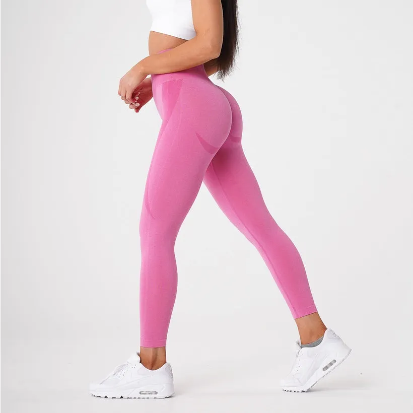 NVGTN Bubble Gum Pink Contour Seamless Leggings - Image 2