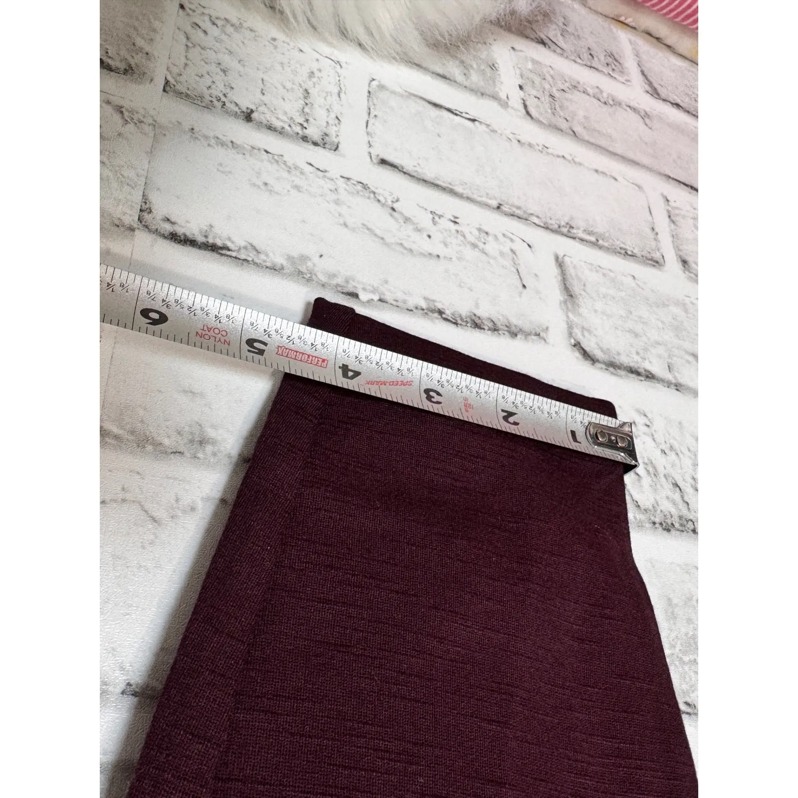 Matty M Womens Dark Wine Heathered Leggings Pants Size XXL Purple - Image 5