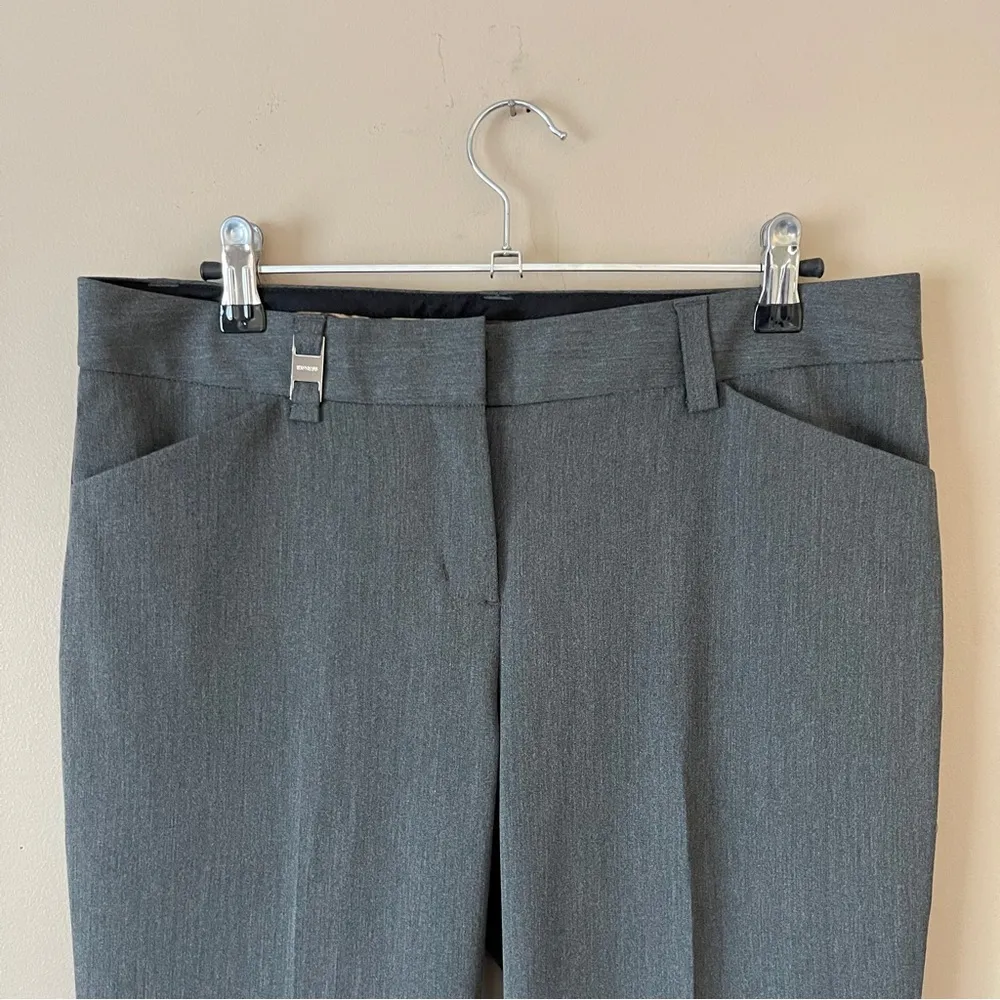 EXPRESS | Charcoal Gray Wide Leg Editor Fit Trouser Dress Pants Sz 4 - Image 2