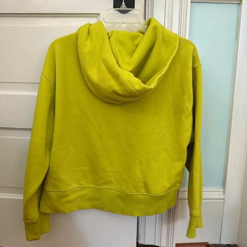 Zara Hoodie Yellow Green Size Medium - Image 2