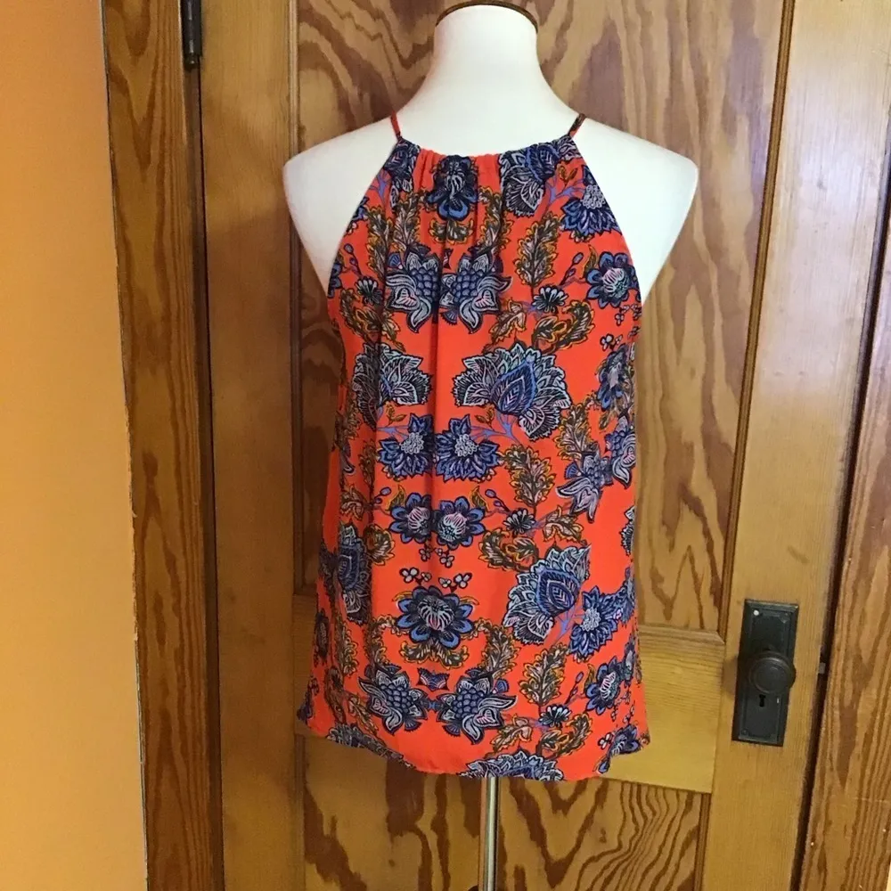 Collective Concepts Boho Bright Floral Halter Style Top - Image 10