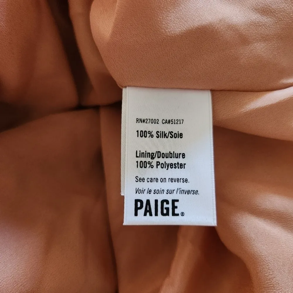 Paige Cicely Silk Faded Leopard Print Slip Dress Size XS NWT Sleeveless Knee - Image 12