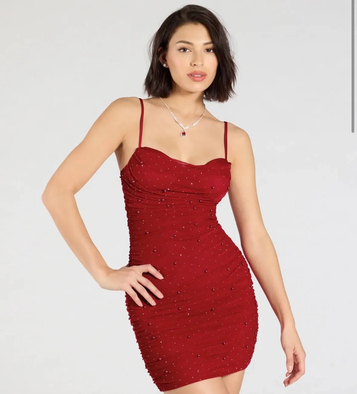 Windsor Life Of The Dress Party Rhinestone Pearl Mini - Image 3