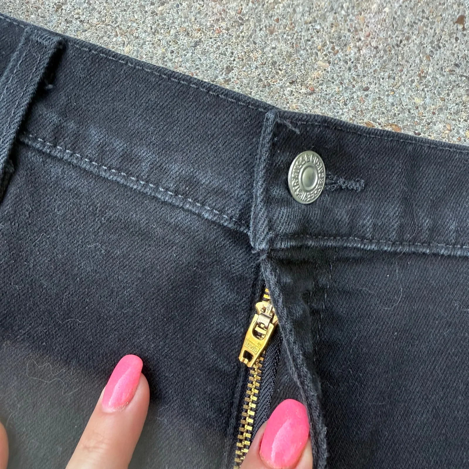 Vintage Y2K Levi’s 922 Black Denim Mom Jean Shorts 22W Plus Size - Image 3