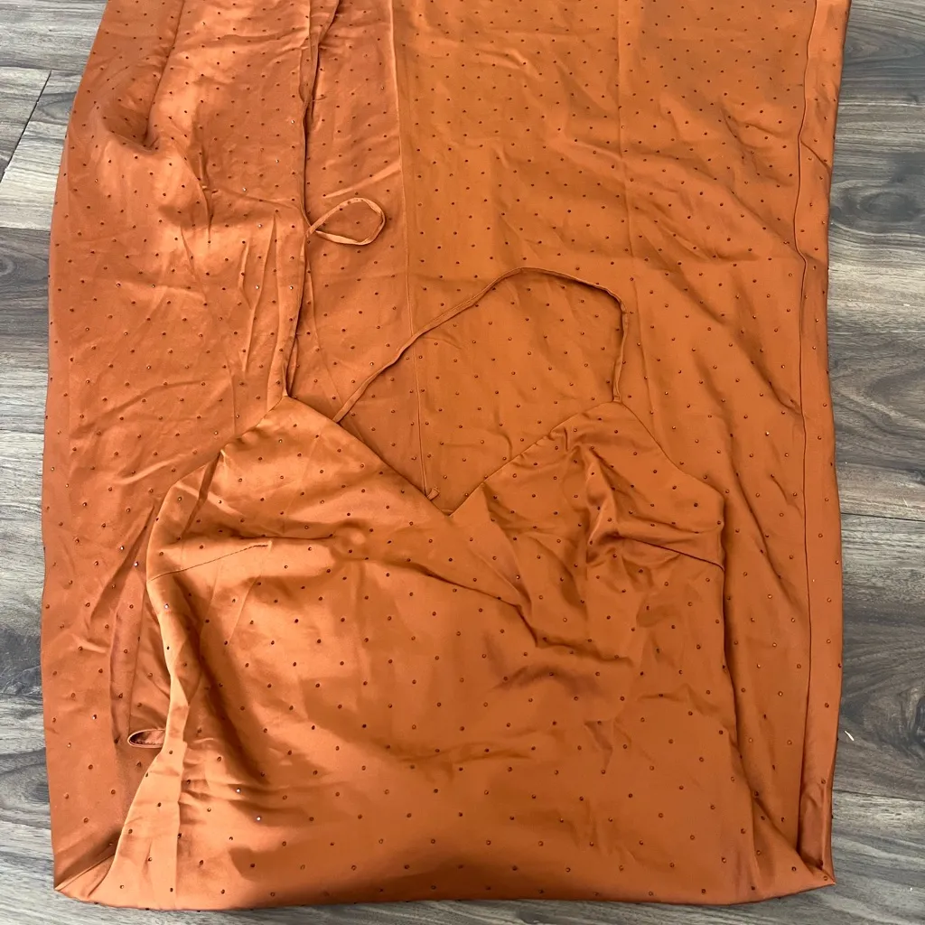 NEW ASTR Bonney Rhinestone Maxi‎ Slip Dress Size XS Revolve - Image 8