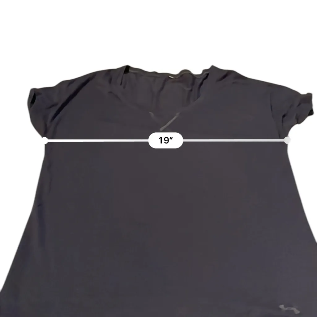 Oakley‎ White & Gray Short Sleeve Activewear Shirt Top Sz M - Image 7