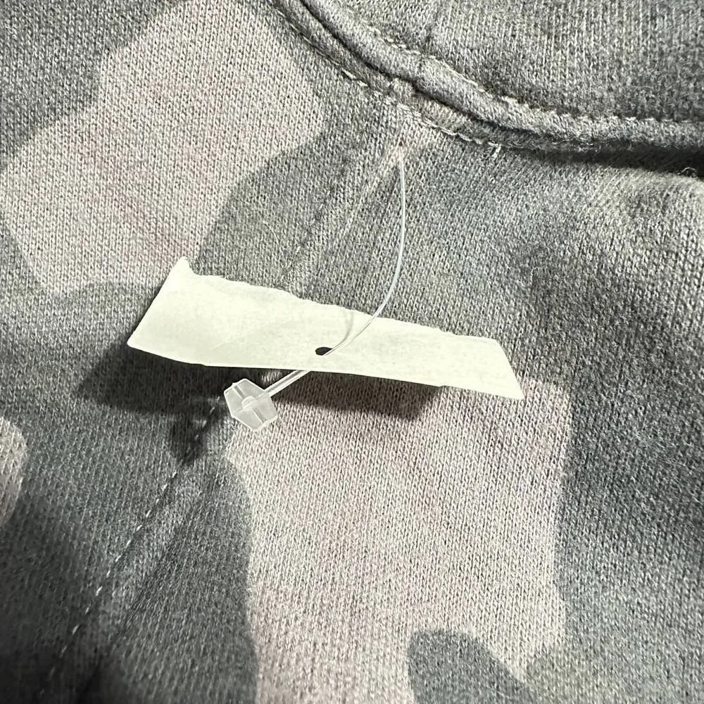 Zella Cara Everyday Print Hoodie Grey Magnet Camo Long Sleeve Women's Sz Med NWT - Image 8