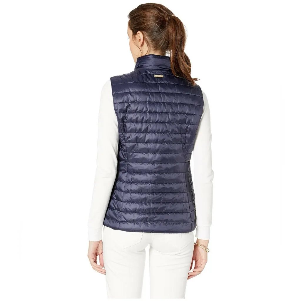 Lilly Pulitzer NWT Elyn Puffer Vest True Navy Size XXSmall Style#000052 MSRP$178 - Image 3
