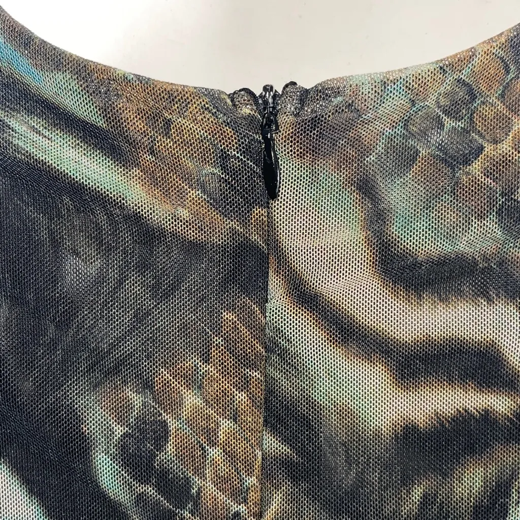 oo la la animal print blouse Blue Size XS - Image 6