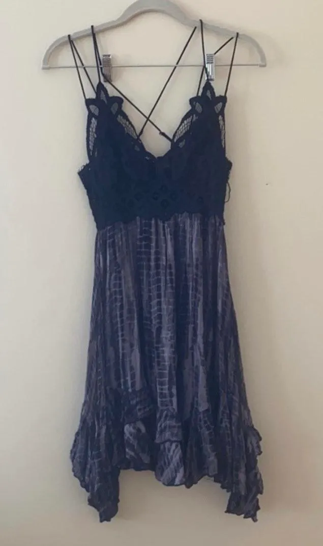 Adella Lace Tie Dye Mini Dress - Image 5