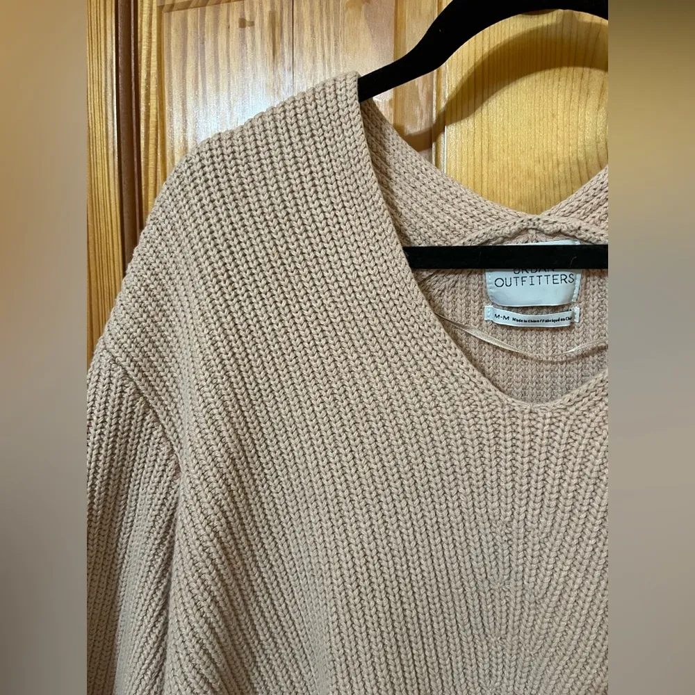 Urban Outfitters Blush/Tan Oversized Sweater - Image 2