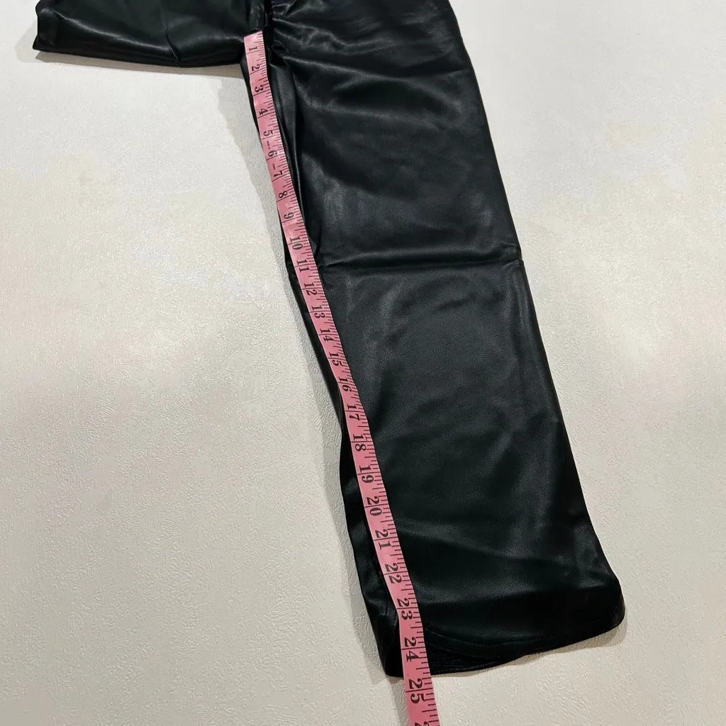 Bishop + Young Maya Vegan Leather Pants XS Black Elastic Waist NWT - Image 7