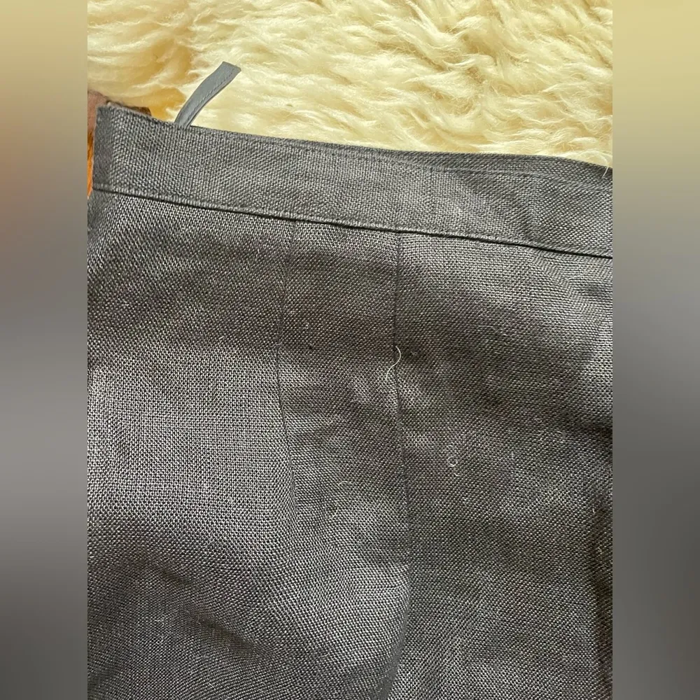 Like New Irish Linen Pants Black Linen Trousers High Rise Talbots - Image 3