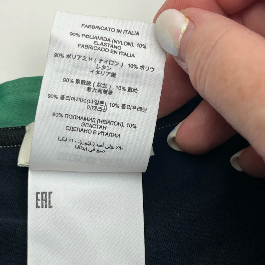 Dries Van Noten Gioia Black Green Swim Bikini Bottom Womens Size Large NWOT - Image 5