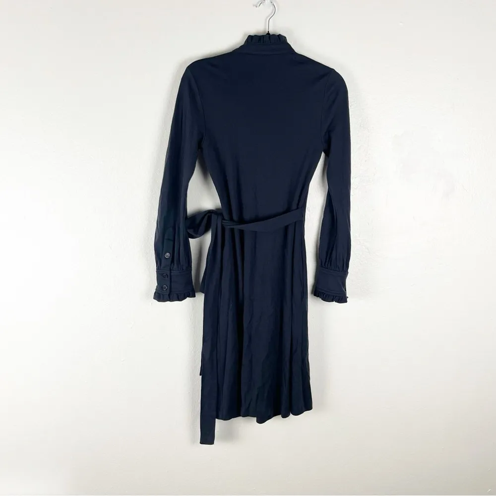 DIANE vonFURSTENBERG Volante 100% Wool Long Sleeves Wrap Dress, Size 8 - Image 2