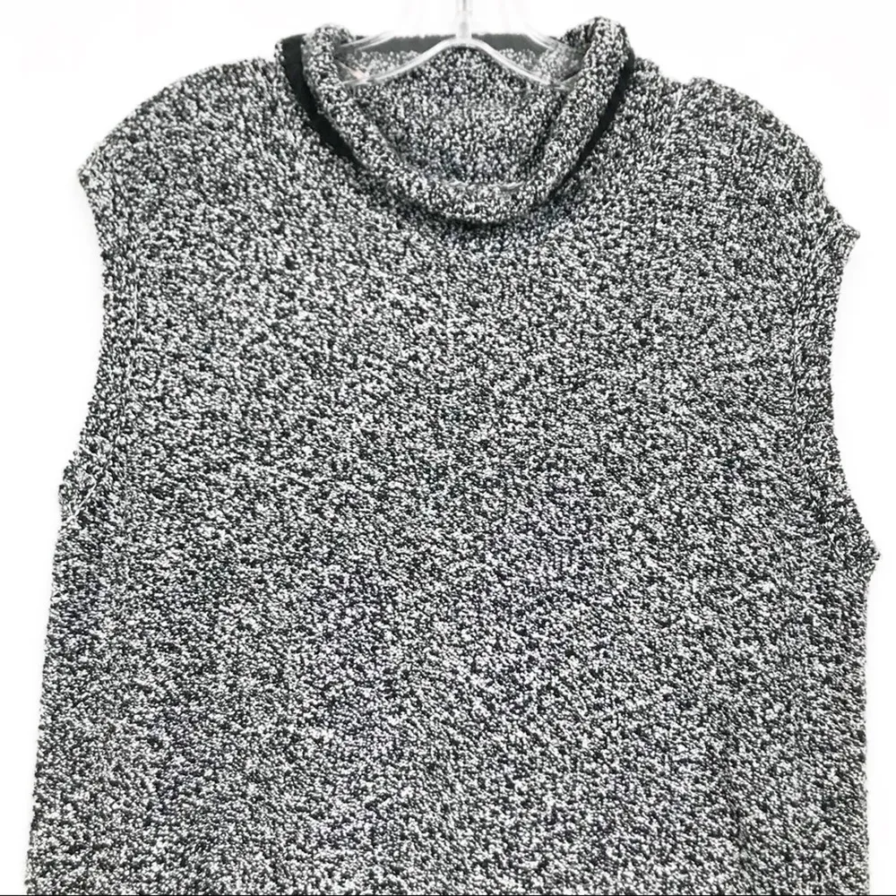 Loft Speckled Sleeveless Mock Neck Sweater Dress Sz S - Image 2