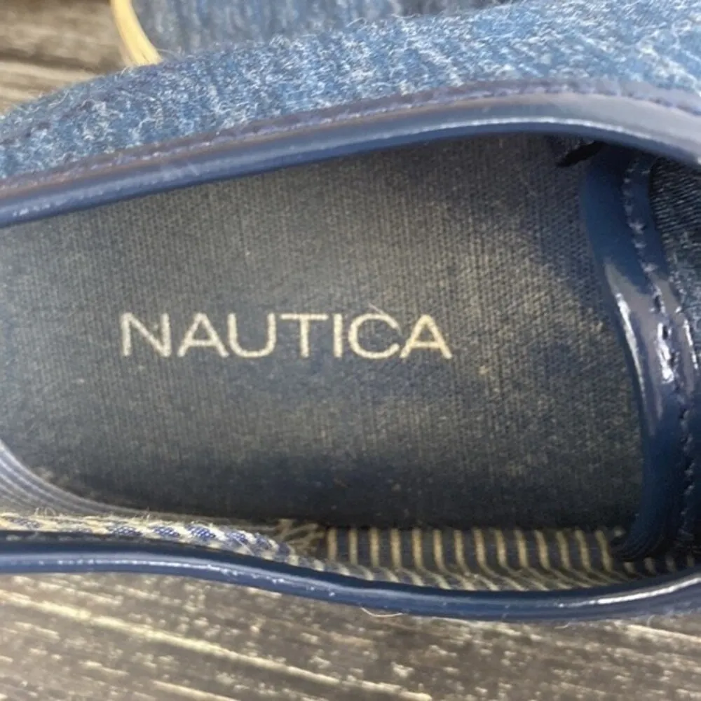 Nautica Women's Blue Lace Up Lanyard Fashion Sneaker Shoes 7 - Image 6