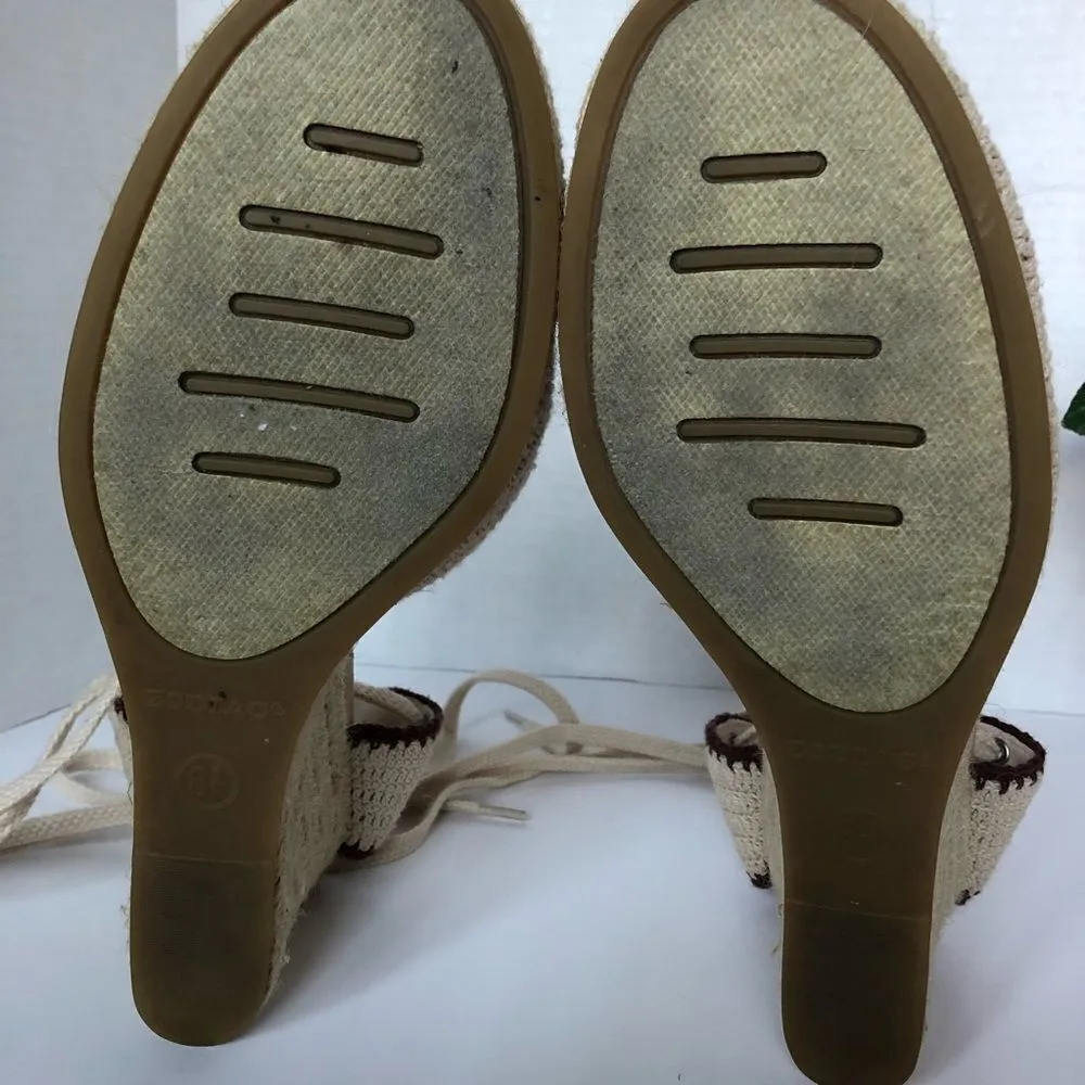 Zodiac Leonie Natural Fabric Woven Platform Wedge - Image 8