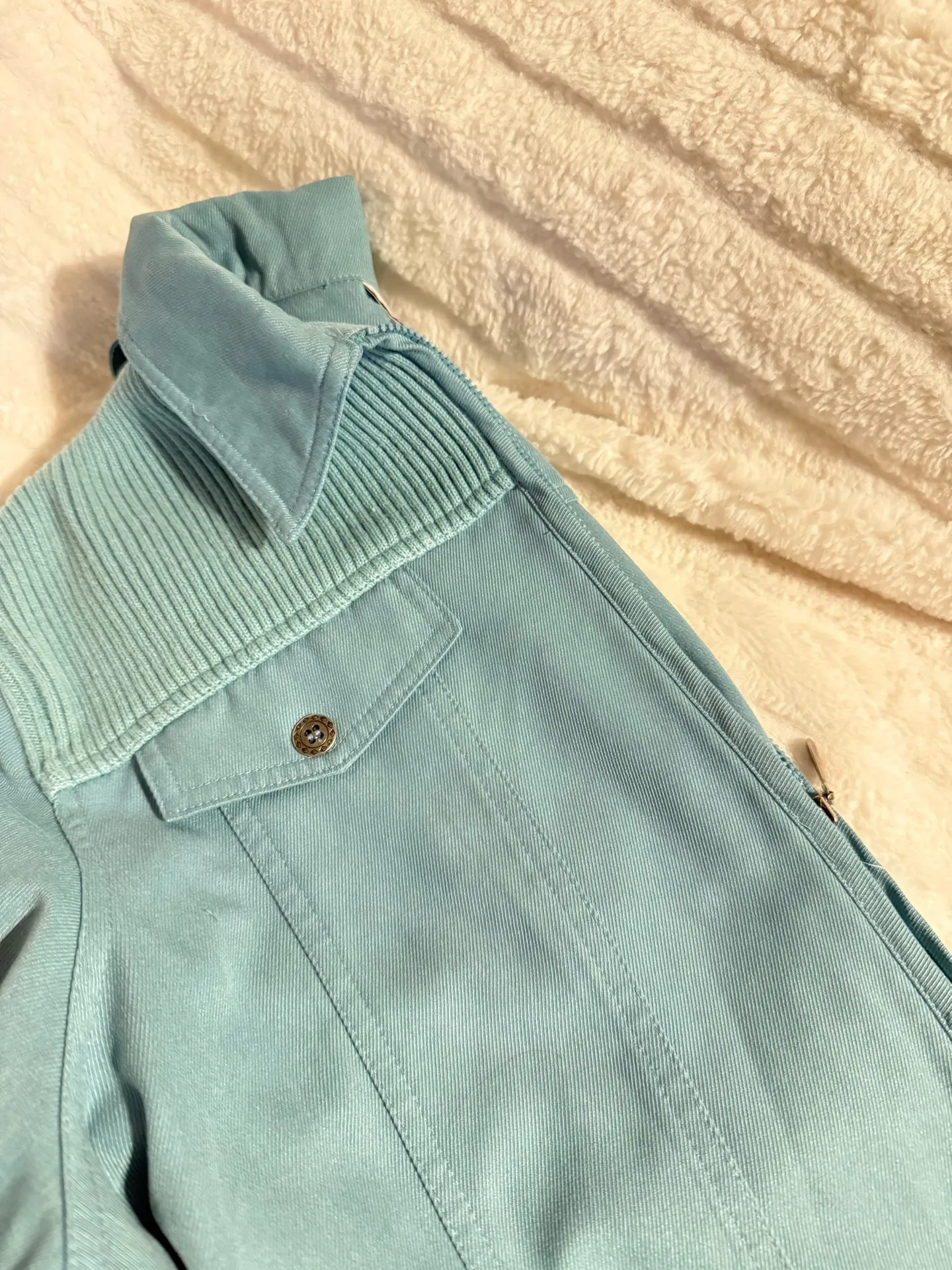 Alfred dunner pastel blue zip jacket  - Image 3