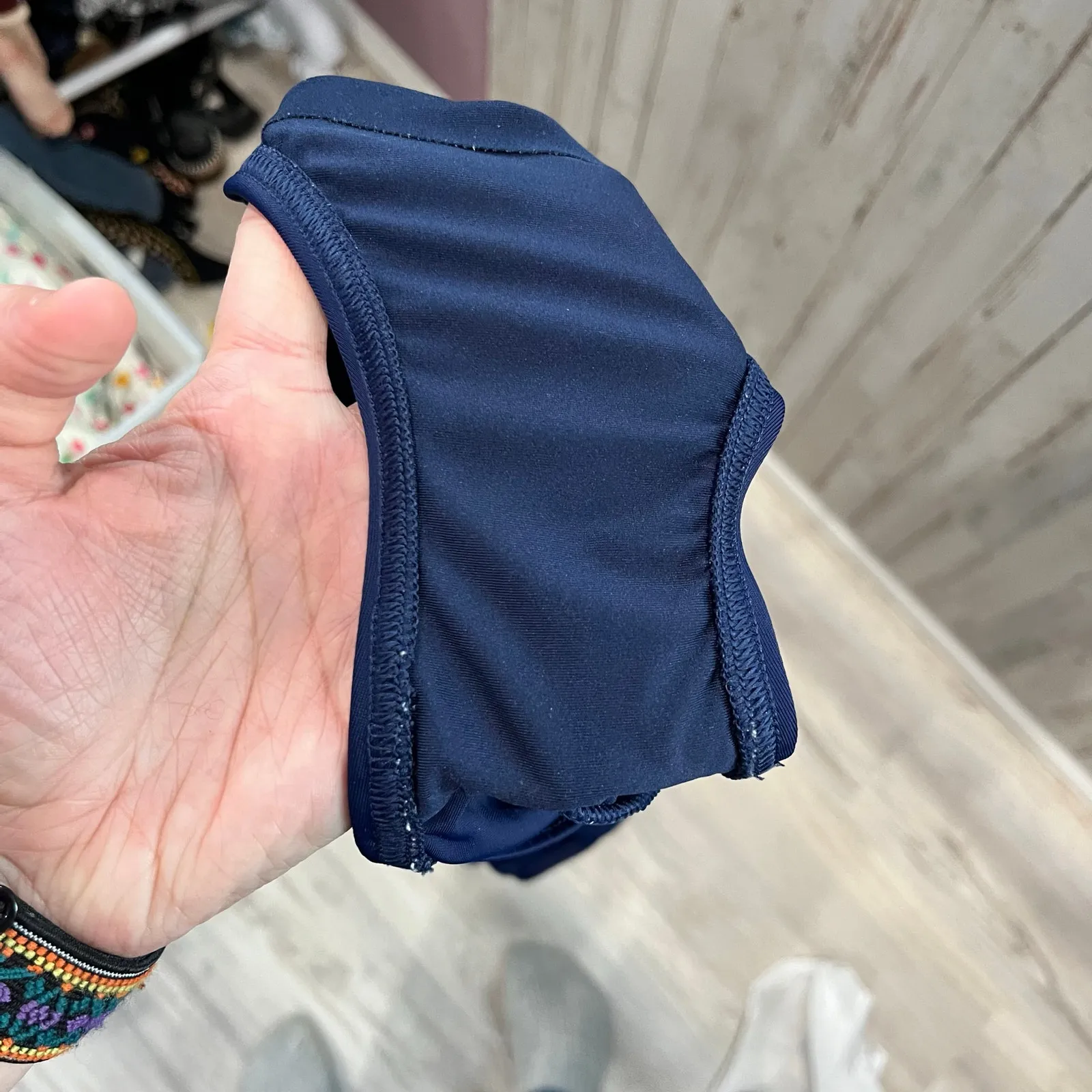 Lands End Navy Women's D-Cup Tugless One Piece Swimsuit Chlorine Resistant 10 - Image 6