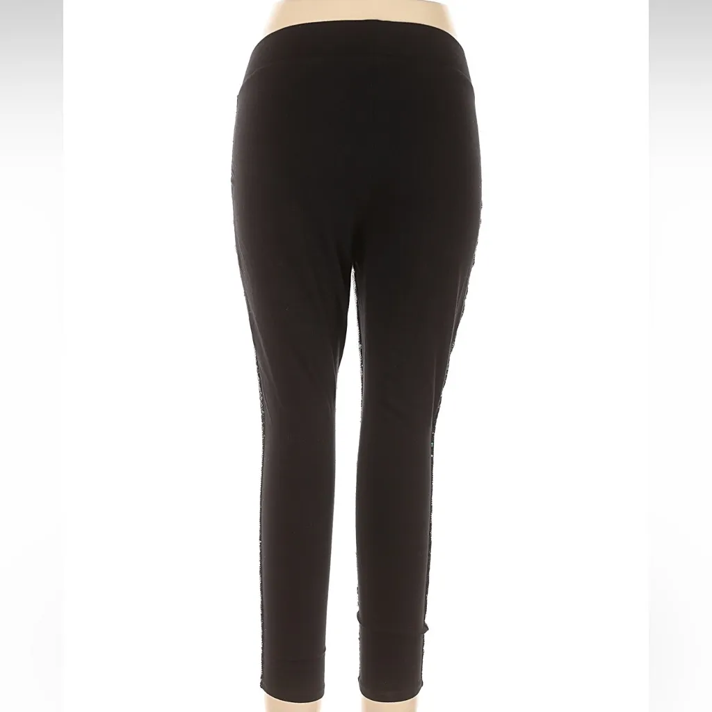 Torrid Full-Length Sequin Leggings Pull On Party Platinum Oil Slick Plus Size 1X - Image 5