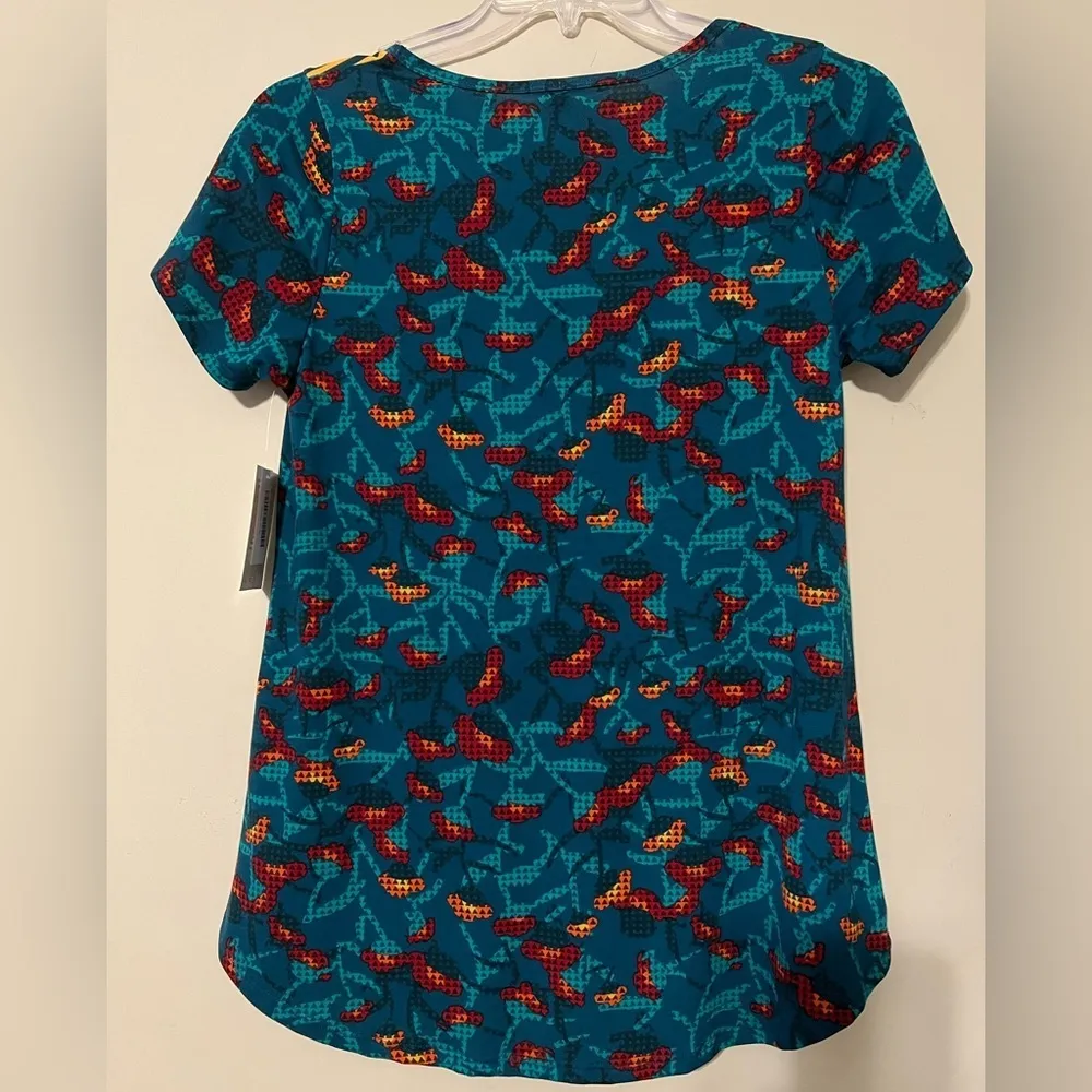 LuLaRoe womens small Classic T short sleeve mixed print floral striped NWT - Image 9