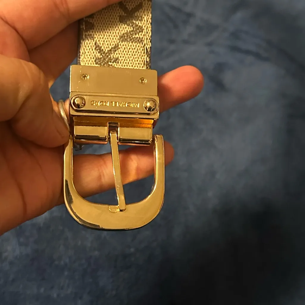 Michael Kors Gold and Tan Women's Belt - Image 2