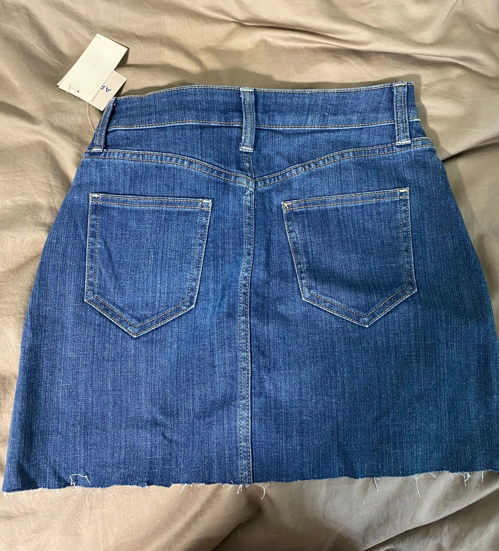 patchwork jean skirt Blue Size 4 - Image 4