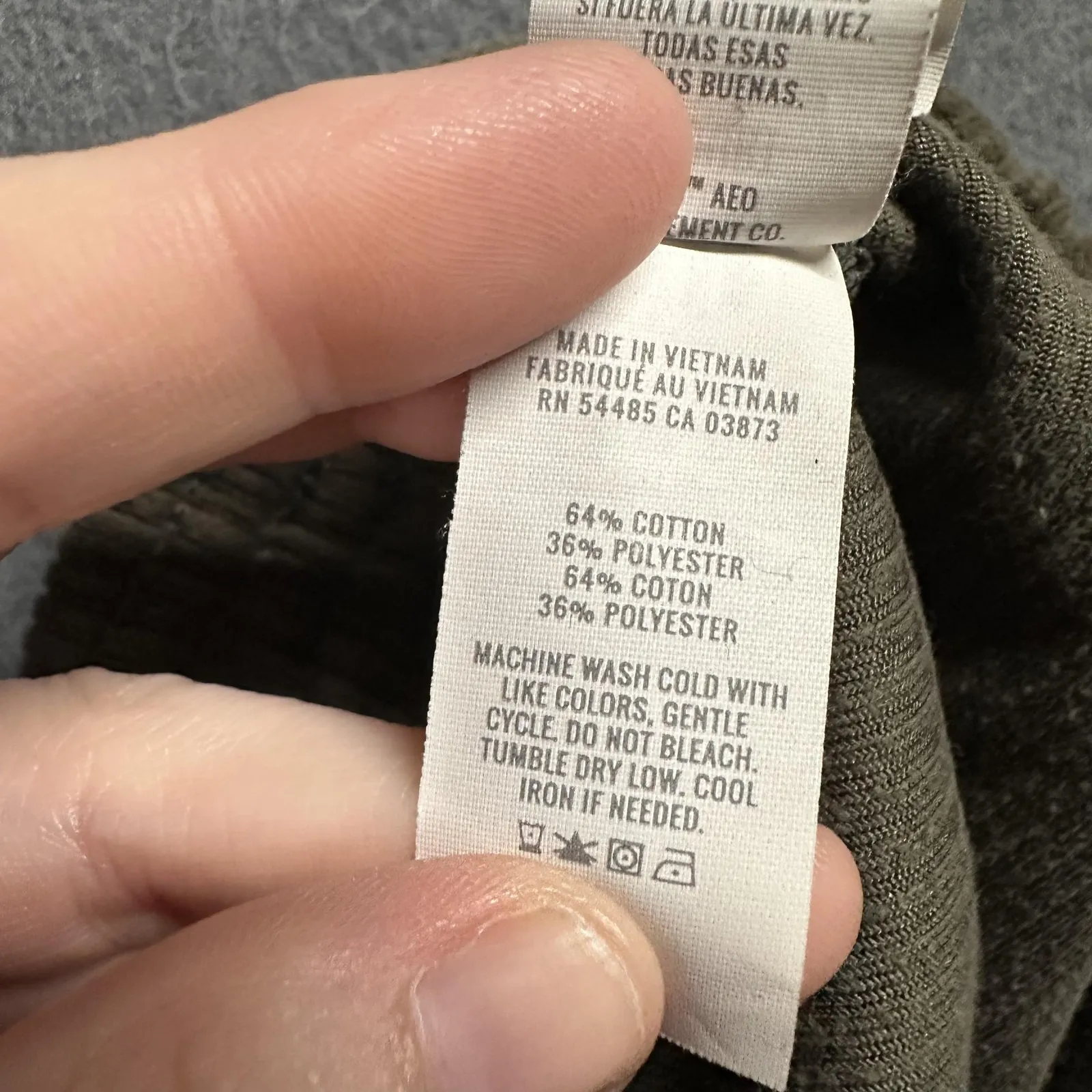 Aerie Pants Womens Small Short Brown Corduroy Ribbed Flare Leg Lounge - Image 6