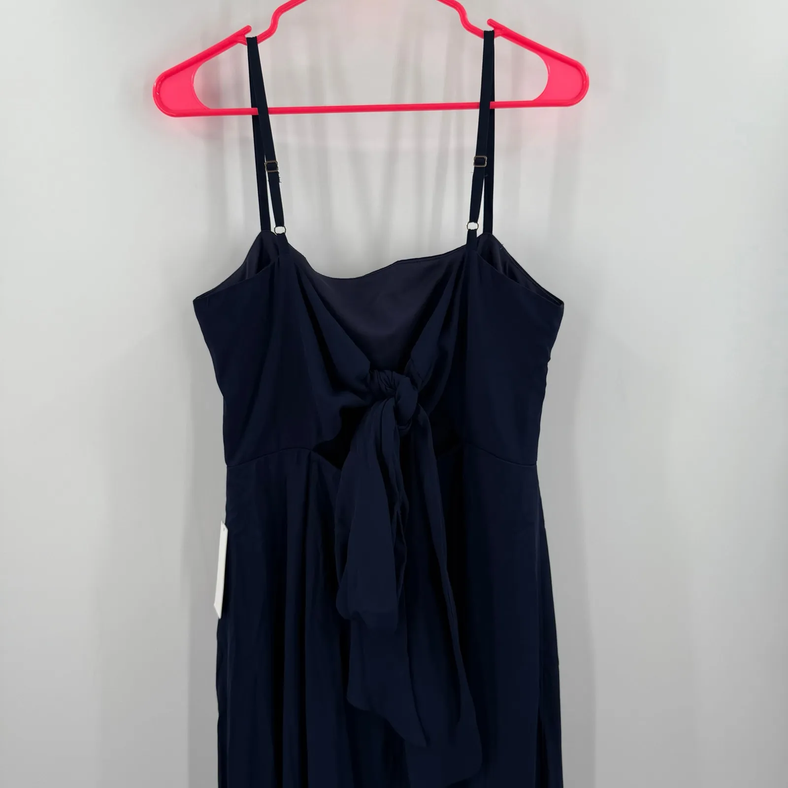 SHOW ME YOUR MUMU Bridesmaid Dress Size Large Lauren Tie Maxi Navy Wedding NWT - Image 7
