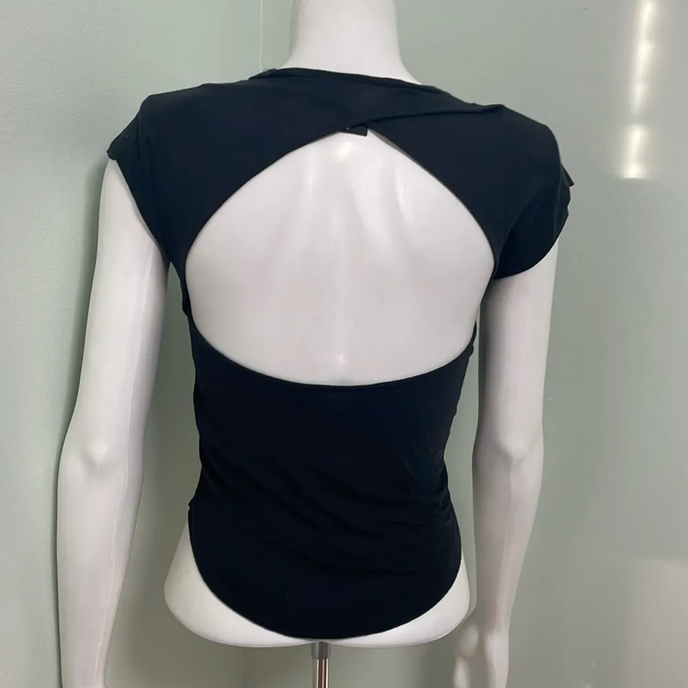 Factory by Erik Hart Black open back tee size XS - Image 2