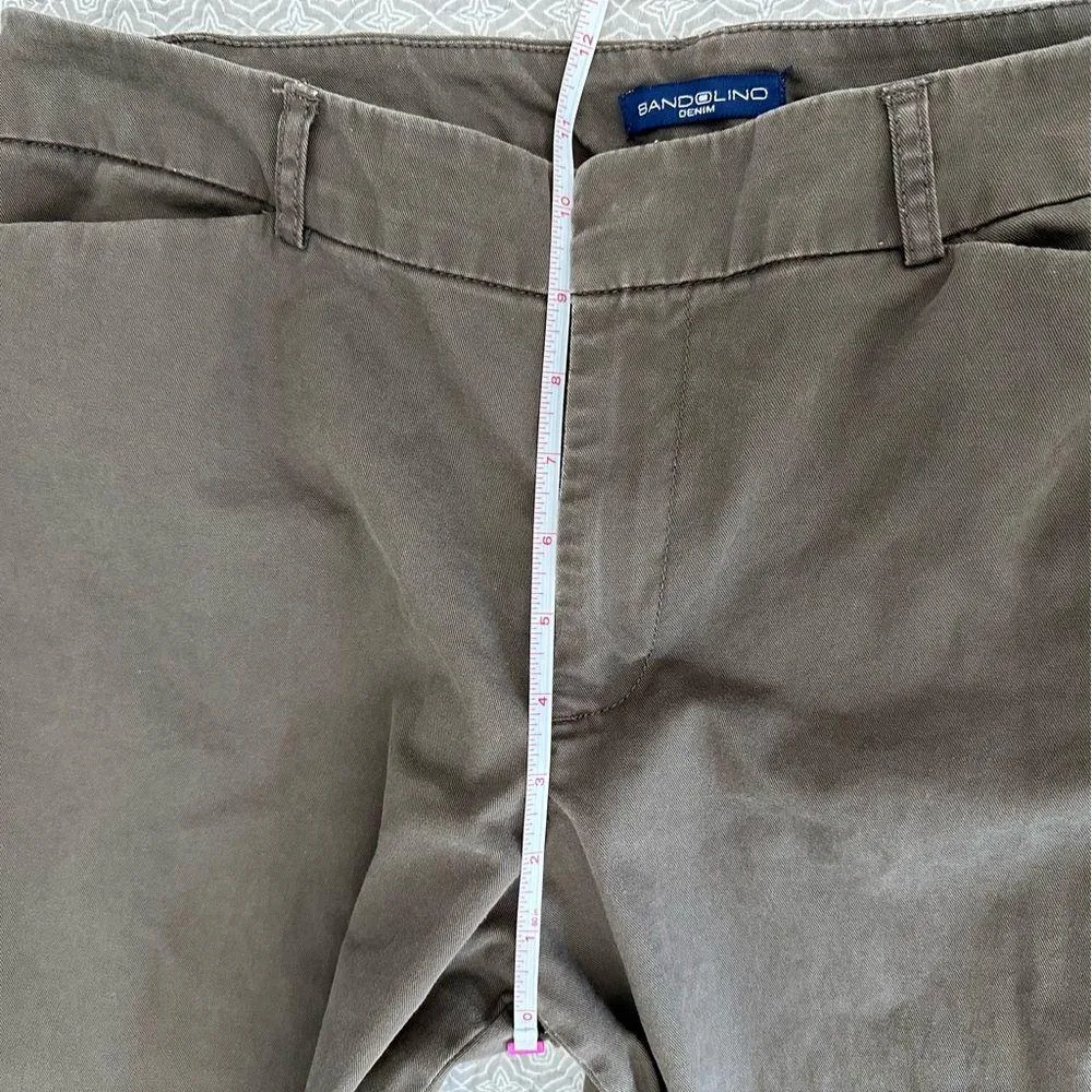 Bandolino Women’s Straight Leg Brown Trouser Pants Size 12 - Image 6