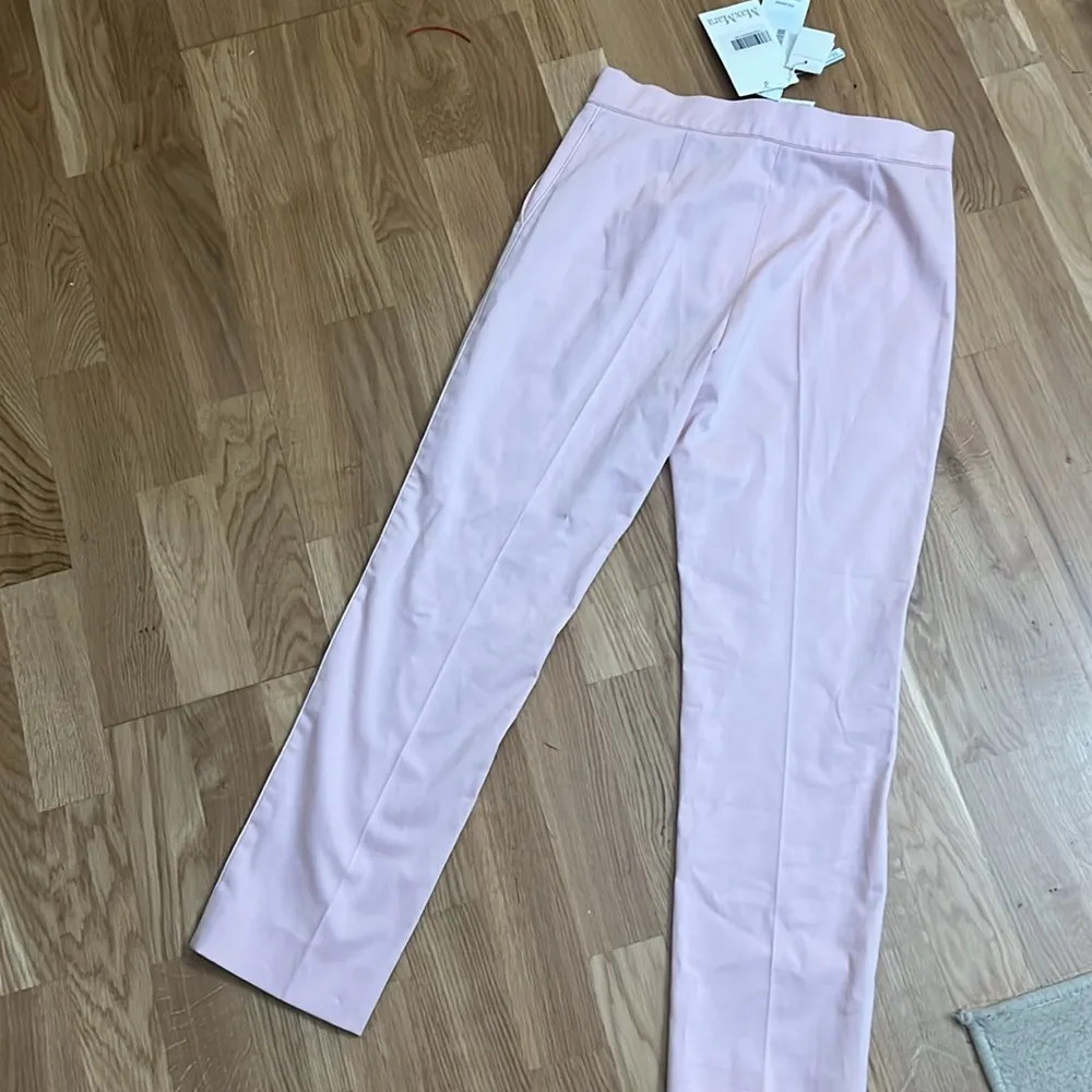 NWT MAX MARA LUANA CROPPED TROUSERS IN PINK - Image 7