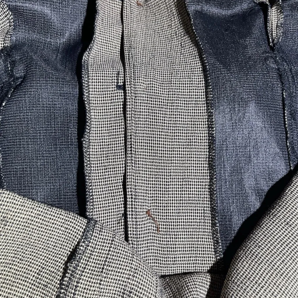 Virgo II Pant Suit Set Brown Heathered Rayon Sapporo Sz M Vintage Size M - Image 10