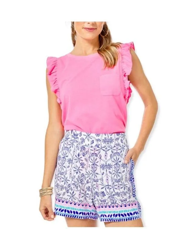 LILLY PULITZER Neilah Short 5” Resort White Time To Shine Engineered XS X1224 - Image 2