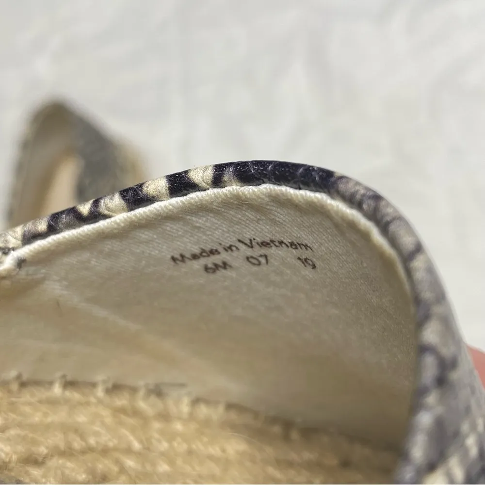 Jack Rogers snakeskin Palmer espadrille loafers - Image 9