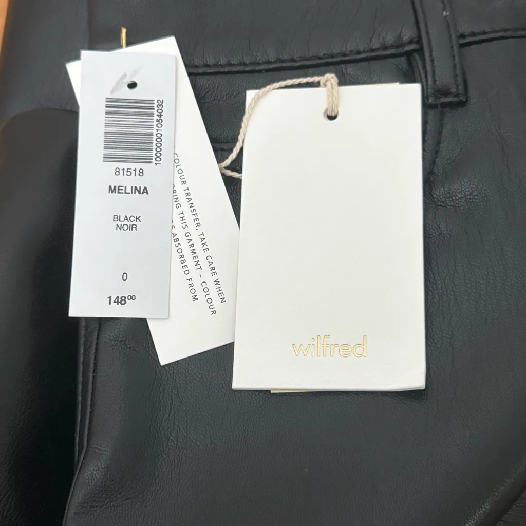 Aritzia Wilfred Melina High Waisted Black Pants - Image 5