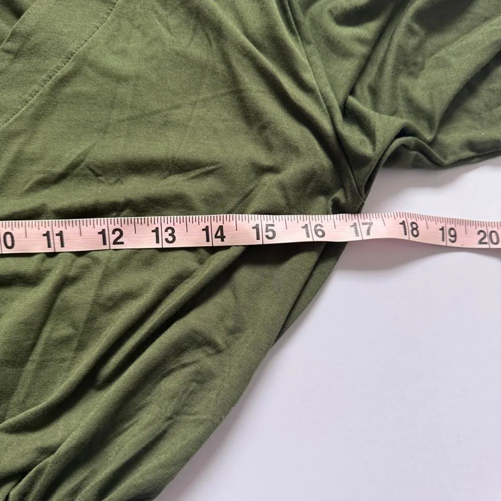 Michael Lauren Green V-neck Cinched Waist Dress Size Small NWOT - Image 4