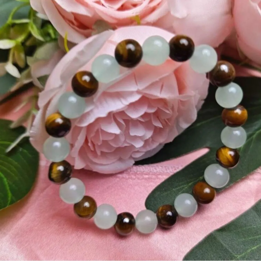 Money Magnet Green Agate & Yellow Tiger eye bracelet ✨ - Image 4