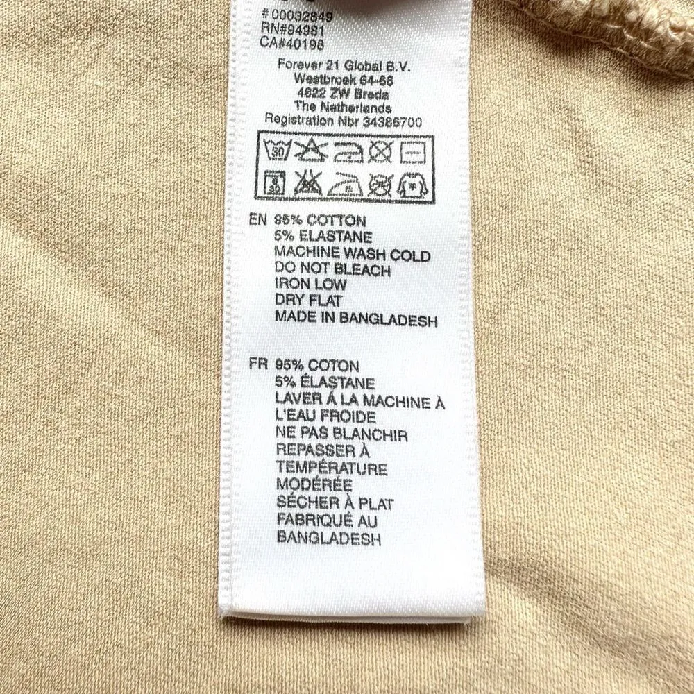 🔃Forever 21 Essentials Tan Sleeveless Tank Top Camisole - Image 5