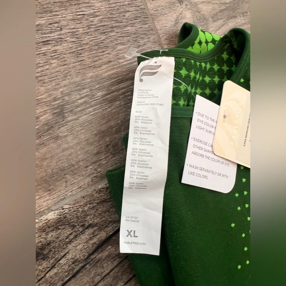 NWT FABLETICS ILANA Cropped Seamless CROP TOP Womens Size XL RETAIL $44.95 #202 - Image 7