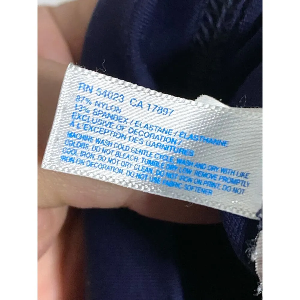 Gap Body GB Studio Moisture Wicking Blue Leggings Y2K 2007 Zip Pocket Womens M - Image 8