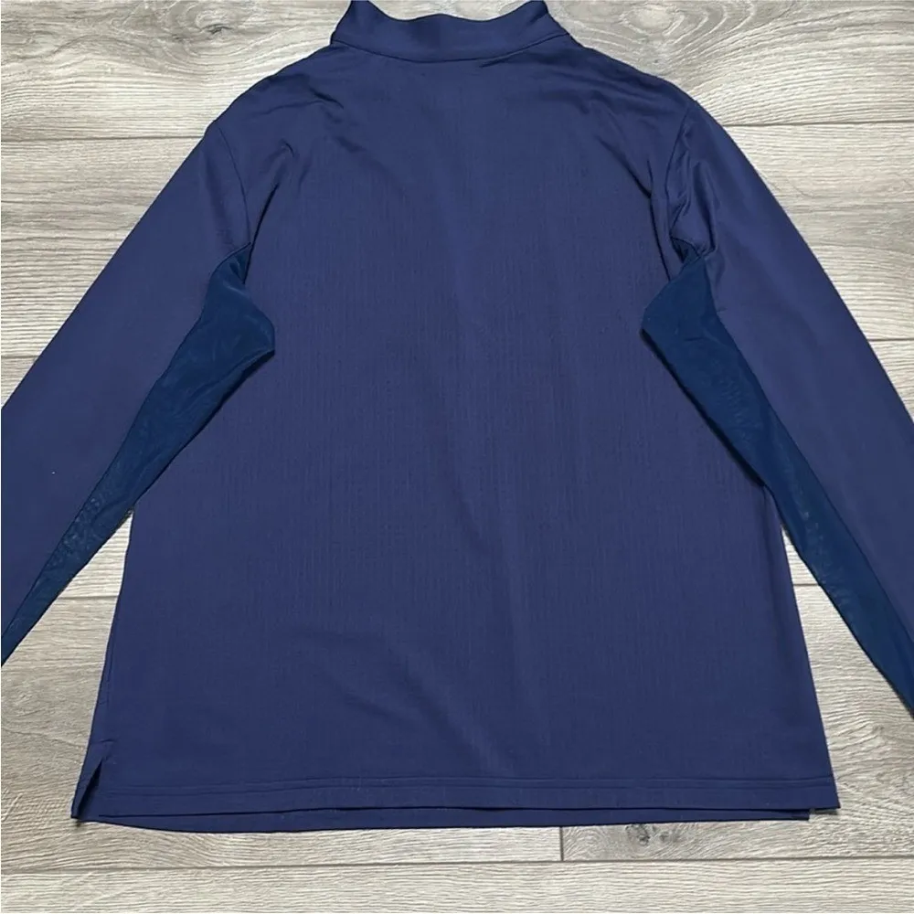 EIS Cool Sun Shirt Long Sleeve 1/4 Zip‎ Navy Blue Equestrian Shirt Size 2X - Image 6